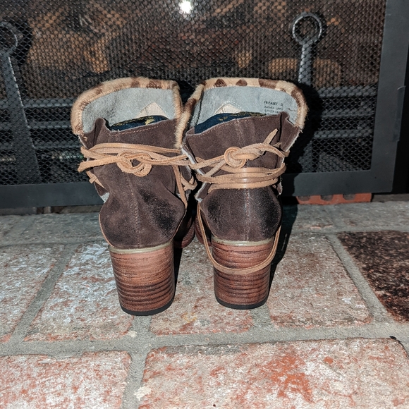 FreeBird CASEY Leopard Ankle Boots size 11 - Picture 6 of 14